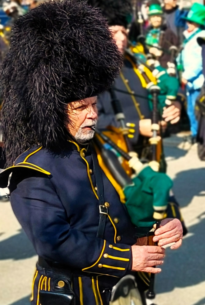 Joueur de cornemuse - Parade de la St-Patrick à Québec - Mars 2025
