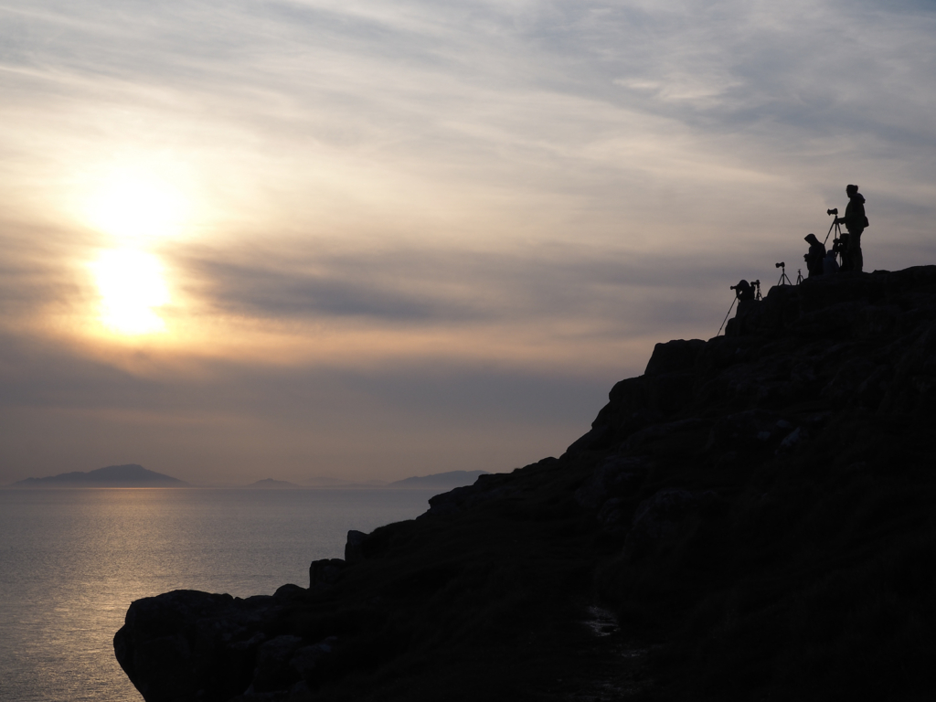 Photographes au Neist Point, Ile de Skye
